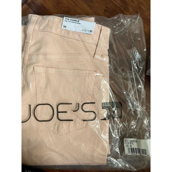 Joe's Jeans The Charlie high rise skinny ankle Petal pink jeans 26 NWT - Picture 4 of 4